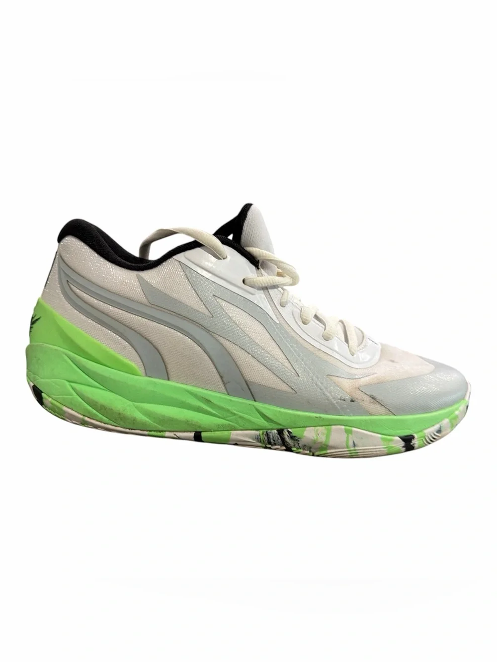 PUMA MB.02 Lo LaMel-O Lamelo Ball Elektro Green White